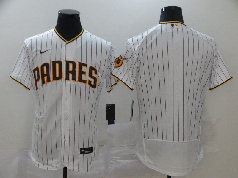 Men San Diego Padres Blank White stripes Nike Elite MLB Jerseys